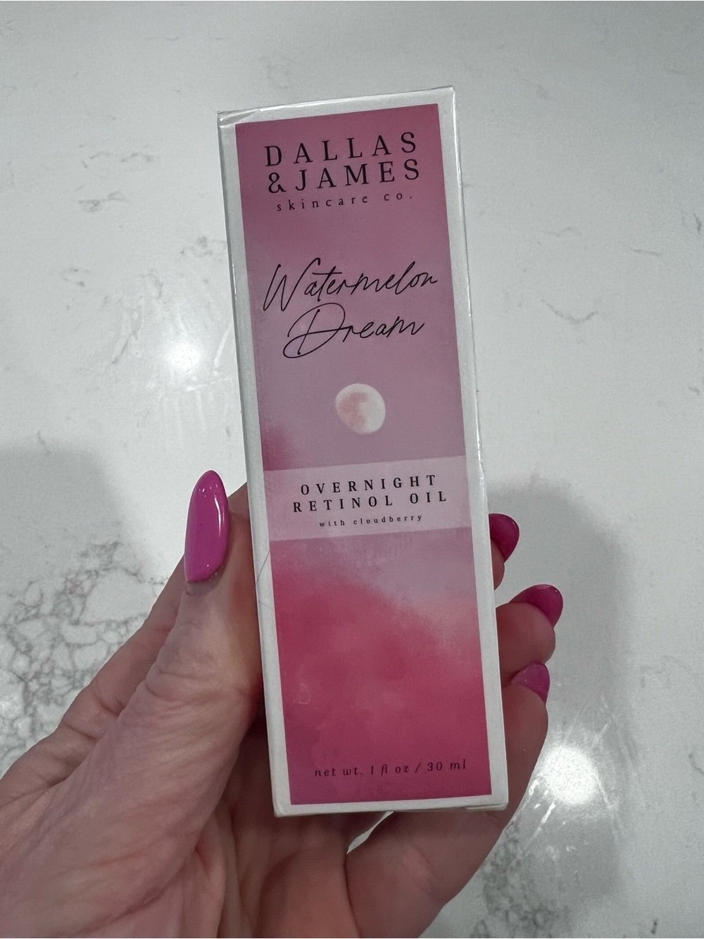 Dallas & James Watermelon Dream Overnight Retinol Oil - Pink